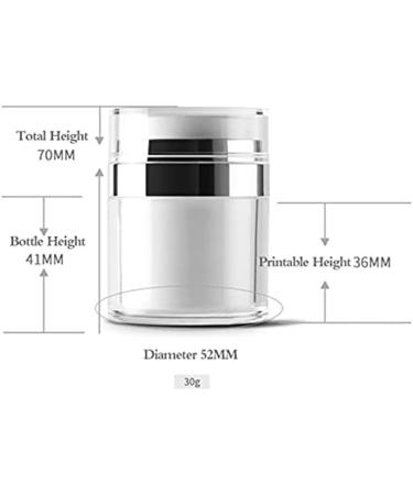 Versatile Travel Lotion Containers Refillable Pump Jars Made of Acrylic for Thick Moisturizer. - Buy Online on SooperMarket.com