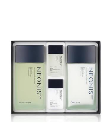WELCOS Kwailnara NEONIS Aftershave & Emulsion Set | 5.07 Fl oz + Travel Sizes | Korean Men's Skincare Gift Set - Shipping Internationally - Buy Online on SooperMarket.com
