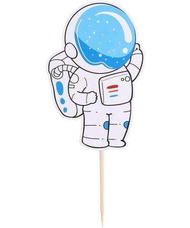 Vctitil 48pcs Cupcake Top Cartoon Children'S Party Supplies Planet Rocket Spacecraft Themed Astronaut Cake Decoration - Buy Online on SooperMarket.com