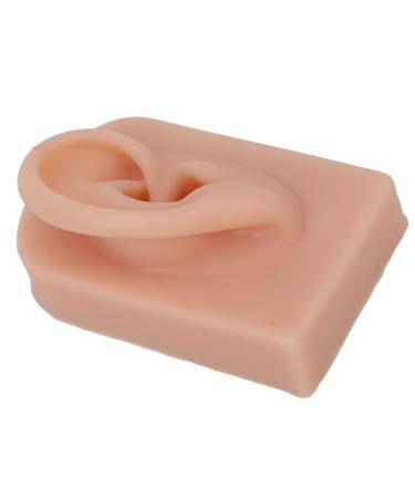 Silicone Ear Model for Piercing Training | Soft Flexible & Reusable Human Ear Display (Dark Skin Color) - International Shipping Available - Buy Online on SooperMarket.com