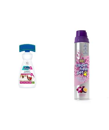 Dr. Beckmann Carpet Stain Remover | Works in 3 mins | 650 ml & 1001 Carpet Fresh Pet - Thai Orchid & Passionfruit - 300ml