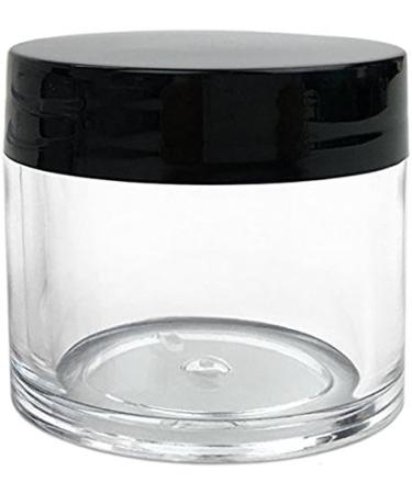 Beauticom Premium 30G/30ML Round Clear Jars (Set of 6) - BPA Free Black Flat Top Lids for Beads Gems Glitter & Crafts - International Shipping Available - Buy Online on SooperMarket.com
