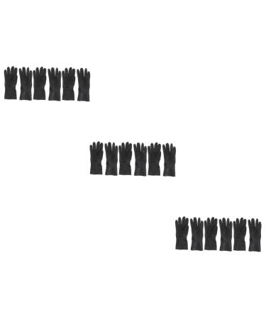 Hemoton 6 Pairs shampoo for men latex gloves hair shampoo gloves hair dye supplies emulsion man Sx2pcs