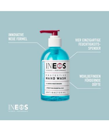 Ineos Antibacterial Liquid Hand Soap Moisturizing with Marine Minerals 6 x 250ml Pack (12 Pack) International Shipping - Buy Online on SooperMarket.com