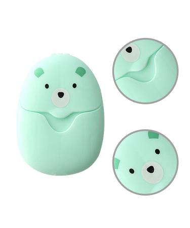 Ancuioyz Portable Boxing Paper Soap Leaves | Mini Travel Soap in Pink Blue & Green | Disposable Soap with Plastic Case - Buy Online on SooperMarket.com