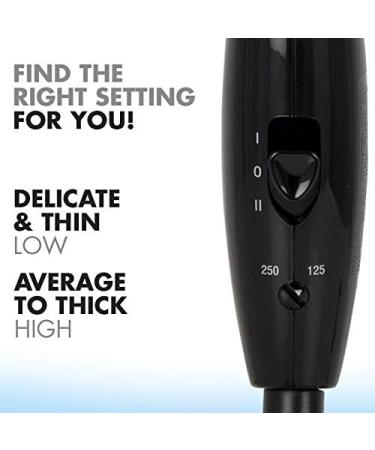 Conair 124AC 1600 Watt Compact Travel Hair Dryer with Folding Handle - Buy Online on SooperMarket.com