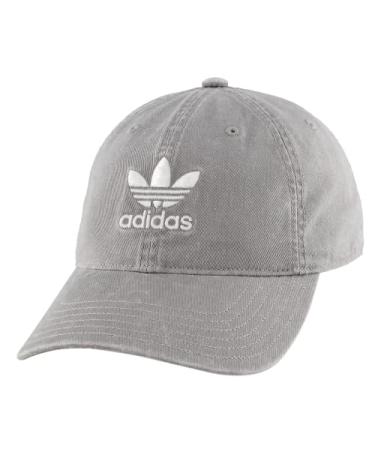 adidas Originals Men's Originals Relaxed Strapback One Size Stone Grey/White