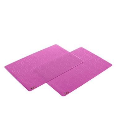 Zoli Baby Matties Silicone Travel Mats - Pink - 2 ct
