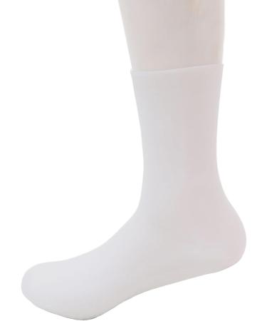 3 Pairs Silicone Moisturizing Socks Flexible Elastic Hydrating Spa Socks Pedicure Socks for Dry Cracked Feet Pink Skin Tone White (-1411240283012) - Buy Online on SooperMarket.com