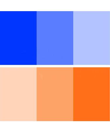 Color Correction Gel Filter 6 Pack 16x20 inches Blue Orange Photography Lighting gels Sheet for Photo Studio Flashlight Led Light