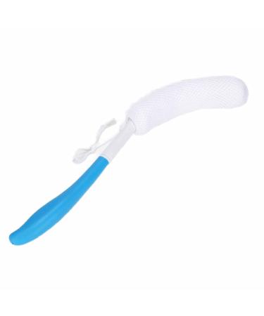 Long Curved Handle Bath Brush Soft Sponge Body Exfoliating Shower Brush for Gentle Skin Cleaning | International Shipping - Buy Online on SooperMarket.com