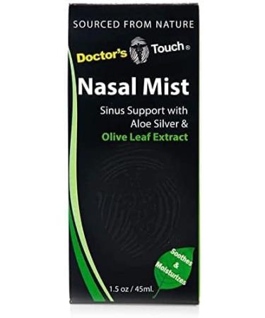 Doctor's Touch Nasal Spray for Dry Nose - Aloe & Colloidal Silver Sinus Support - Drug Free Relief for Sinus Congestion - 1oz - Buy Online on SooperMarket.com