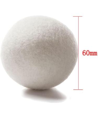ZYWUOY 6Pcs Wool Dryer Balls Reusable Softener Sheep Organic Fabric Wool Dryer Balls Laundry Dryer Sheets Alternative - Buy Online on SooperMarket.com