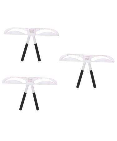 Beavorty 3pcs Eyebrow Ruler Stencil Eyebrow Grooming Reusable Eyebrow Brow Stencils Tool Eyebrow Shape