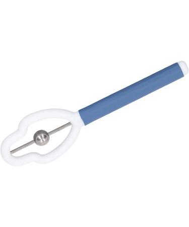 Tongue Tip Exerciser Safe Plastic Gourd Shaped Blue and White Metal Tongue Training Tool for Dysarthria for Children (Blue and White) - Buy Online on SooperMarket.com