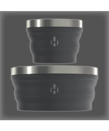HYDAWAY Collapsible Bowl Set | 2-Pack | Jet Black