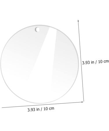 VILLCASE 40 Pcs Acrylic Round Sheet Cake Pan Acrylic Blanks Sheer Panels Acrylic Blank Circle Coaster Wafer - Buy Online on SooperMarket.com