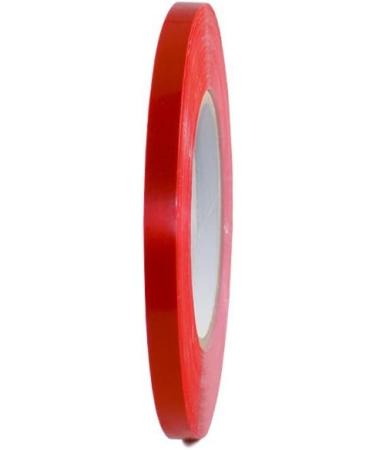T.R.U. UPVC-24BS Red Poly Bag Sealing Tape 3/8 x 180 yds - Pack of 1 | High-Quality Red Tape for Secure Sealing - Buy Online on SooperMarket.com