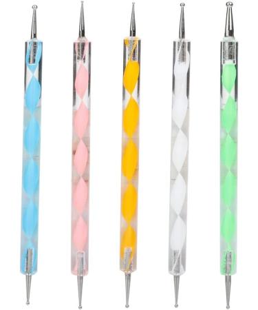 Dotting Tools Set 5 pc UV Gel Painting DIY Design Nail Art 2 Way Dotting Pen Tool Nail Art Tip Dot Paint Manicure kit