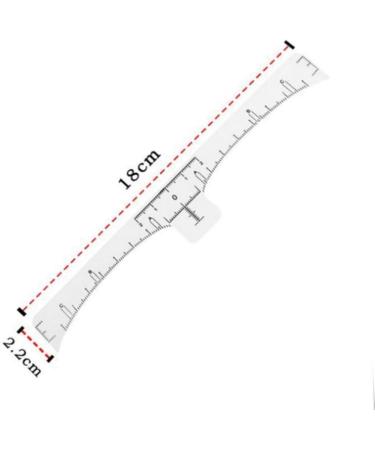 Beavorty 100pcs Disposable Eyebrow Ruler Makeup Stickers Eyebrow Shaping Stencils Eyebrow Measure Modify - Buy Online on SooperMarket.com