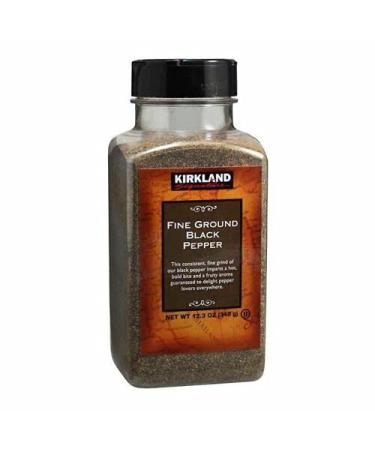 Kirkland Signature Spice Seasoning Dressing Fine Ground Black Pepper Jar 348g