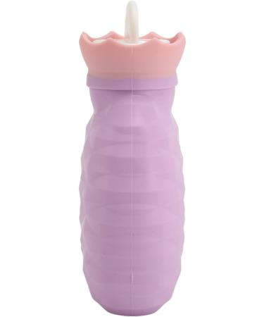 Shop Leak-proof Silicone Hot Water Bottle - Soft Pain Relief for Neck & Shoulder (Purple) | International Shipping - Buy Online on SooperMarket.com