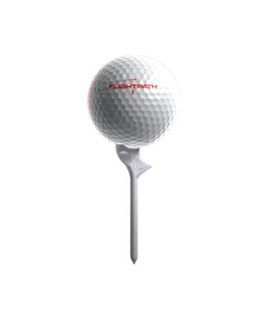 FLIGHTPATH Premium Golf Tees - Durable Plastic Golf Tees Designed to Enhance Golf Shot Distance & Precision - Robotically Tested to Reduce Ball Spin - USGA Approved Golf Equipment