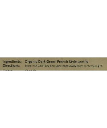 Wholefood Earth Organic Dark Green French Style Lentils 2kg - GMO Free, Vegan, Certified Organic - Buy Online on SooperMarket.com