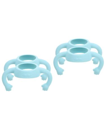 Vaguelly 4 Pcs Bottle Handle Handle Bottle Accessories Silica Gel Newborn Milk Grip 14.00X5.00X5.00CMx2pcs Sky-bluex2pcs