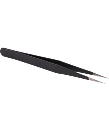 Lodokdre 4X Nail Art Rhinestones Eyelashes Extension Straight & Curved Tweezers Tool Set-Black - Buy Online on SooperMarket.com