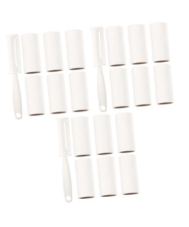 Ipetboom 3 Sets Roller Sticky Paper Convenient Lint Remover Practical Fur Roller Handheld Fur Remover Convenient Fur Roller Fur Roller for Clothes Lint Remover for Clothes Home Fur Remover