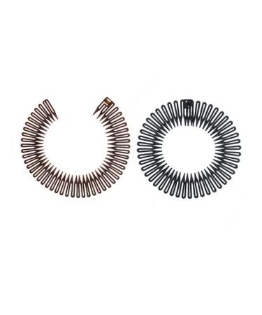 YALLNASL Girls Flexible Zig Zag Hair Bands - 6 Pack, 3 Colors - Spiral Headband for Women's Hair - No Slip Stretch Combs - Buy Online on SooperMarket.com