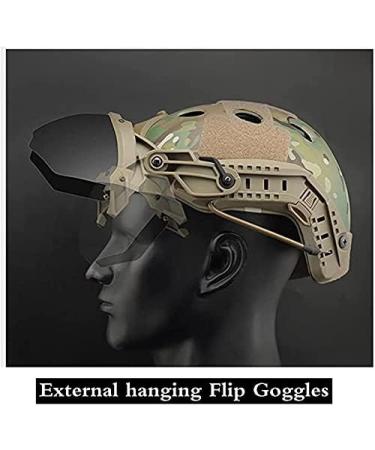 Fast Helmet Tactical Goggles with 2-Color Lenses and Side ARC Rails - Buy Online on SooperMarket.com