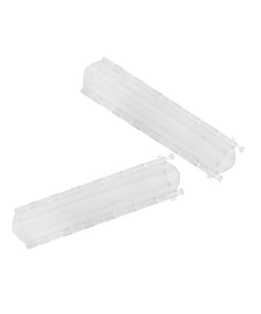Toddmomy 2pcs Fruit Shaping Mold Modeling Gardening Supplies Transparent Color 21x4cm