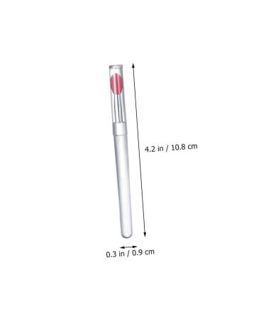 4pcs Silicone Lip Brush Set - Portable Lip Mask & Eyeshadow Makeup Tools for Effortless Lipstick & Lip Gloss Application - Buy Online on SooperMarket.com
