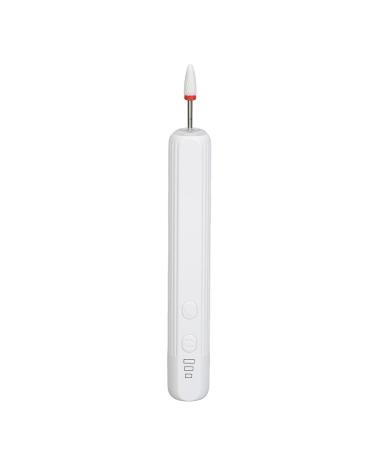Electric Nail Grinder Electric Nail Drill Pen LED Light Dead Skin Removal USB Rechargeable for Salon for 2.35mm Nail Tips