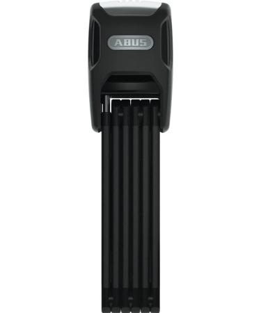 Abus folding lock Bordo alarm 6000KA SH with bracket-bike lock made of hardened steel-with 100 dB Warnton and Xplus cylinder-Abus security level 10 black 120 cm Bordo alarm with Xplus cylinder