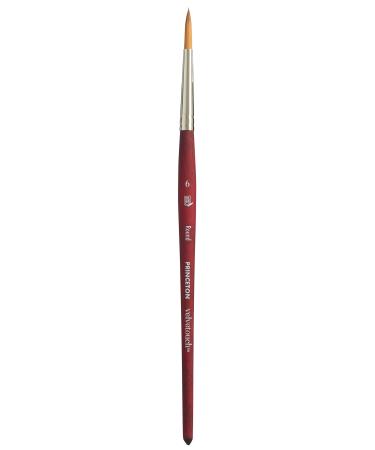 Princeton Velvetouch  Series 3950  Paint Brush for Acrylic  Oil and Watercolor  Round  6