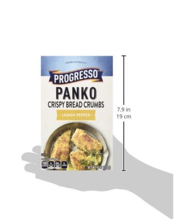 Progresso Panko Lemon Pepper Bread Crumbs 8oz Box - Pack of 6 | Crunchy Coating for Delicious Recipes - Buy Online on SooperMarket.com