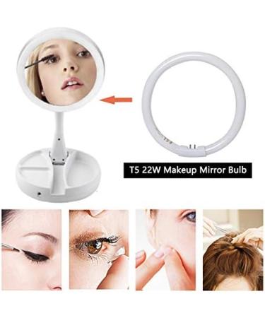 Poweka T5-22W Circular Bulb 7.25inch Round Mirror Light Bulb Replacement Compatible with Floxite/Zadro/Rialto Makeup Magnifying Vanity Mirror  Makeup Mirror Fluorescent Light Bulb - Buy Online on SooperMarket.com