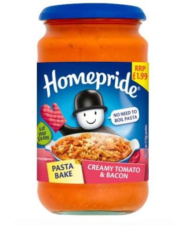 Homepride Pasta Bake Creamy Tomato & Bacon 6 X 450g (Price Marked)