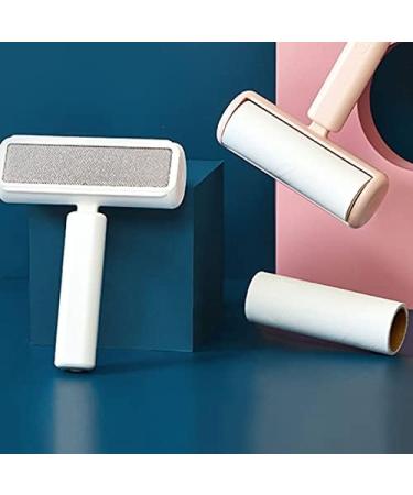TARVIT 2-in-1 Pet Hair Remover Roller | Reusable Self-Cleaning Brush for Dog & Cat Hair | Lint Rollers for Furniture Couch Carpet Car Seat & Clothing - Buy Online on SooperMarket.com