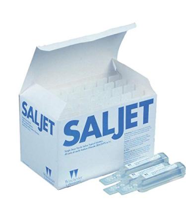 SALJET Topical Sterile Saline-Single Dose- Box 0f 40 Units of Sterile Sodium Chloride 30Ml (0.9%)