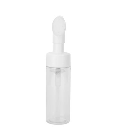 Verdant Touch Foaming Bottlewith Brush Silicone Brush Mousse Foaming Bottle 100ML Empty Refillable Facial Cleanser Foam Bottle with Transparent