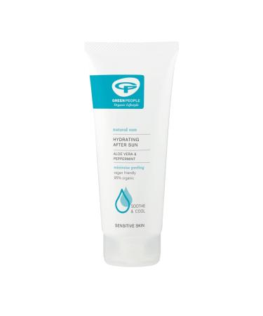 Green People Hydrating After Sun 200ml | Natural Organic After Sun Lotion | Hydrating Body Cream to Prolong Tan | Featuring Soothing Aloe Vera Cooling Mint & Calming Chamomile | Vegan Cruelty Free Peppermint 200 ml (Pack of 1)