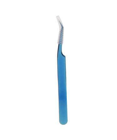 Eyelash extension tweezers stainless steel ergonomic nail art tweezers for volume individual false eyelash extensions (sloping tweezers)