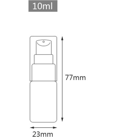 ZEOABSY 12 Pieces 10 ml White Lotion Bottles with WhiteÂ Pump 10ml Empty PET Plastic Lotion Pump Bottle Cosmetic Gel Travel Container for Cosmetic Make up Cleaning + 2 x Funnel White 10ml - Buy Online on SooperMarket.com