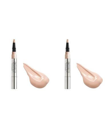 ARTDECO Perfect Teint Concealer - Liquid concealer to cover dark circles under the eyes - 1 x 1.8 ml 5 - Light Peach 2 ml (pack of 2)