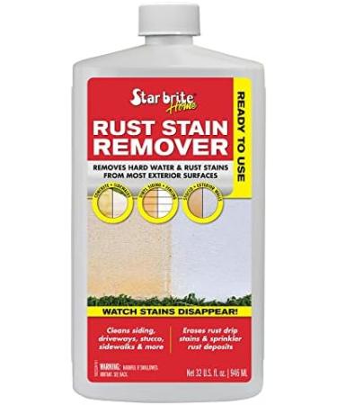 STAR BRITE Rust Stain Remover 32 OZ | Quick & Effective Stain Removal for Driveways Walls Sidewalks & More - International Shipping Available - Buy Online on SooperMarket.com