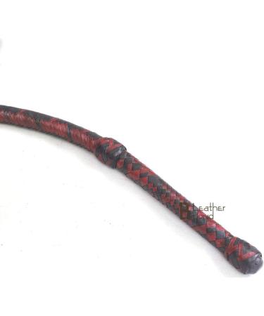 8' 16 Plait Kangaroo Hide Leather Bullwhip for Equestrian Use - Indiana Jones Style - Buy Online on SooperMarket.com